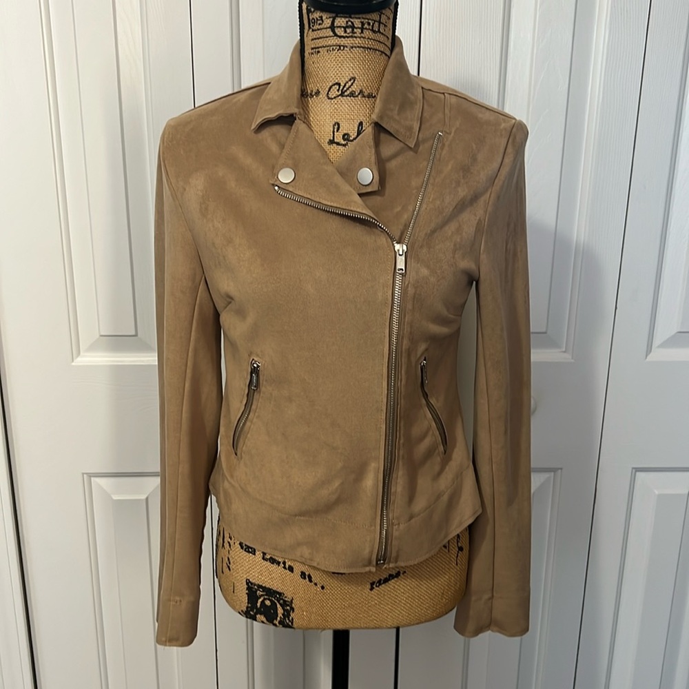 Evereve Tan Suede Jacket